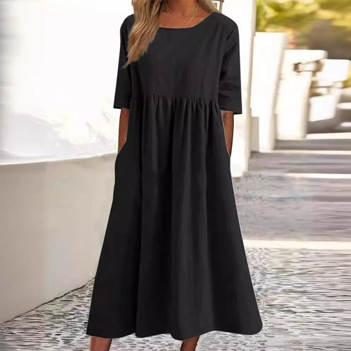 Drune | HALBSCHLÜPFEN MIDI-KLEID