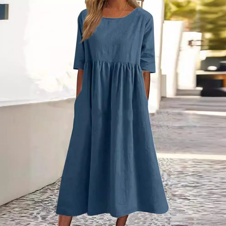 Drune | HALBSCHLÜPFEN MIDI-KLEID