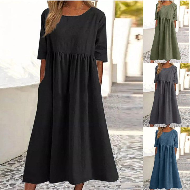 Drune | HALBSCHLÜPFEN MIDI-KLEID