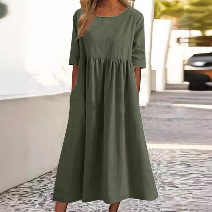 Drune | HALBSCHLÜPFEN MIDI-KLEID