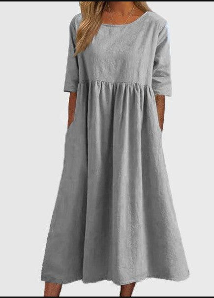 Drune | HALBSCHLÜPFEN MIDI-KLEID