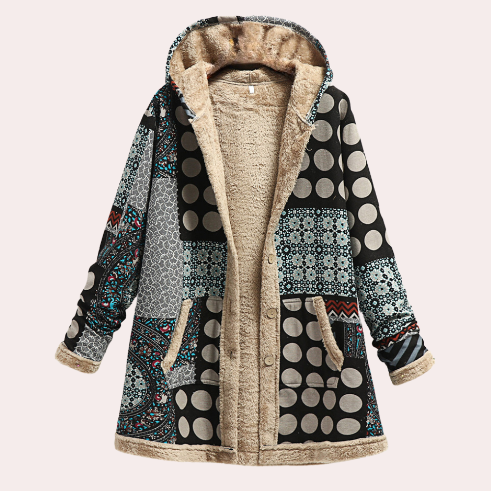 Drune | Warme Winterjacke mit Kapuze für Damen