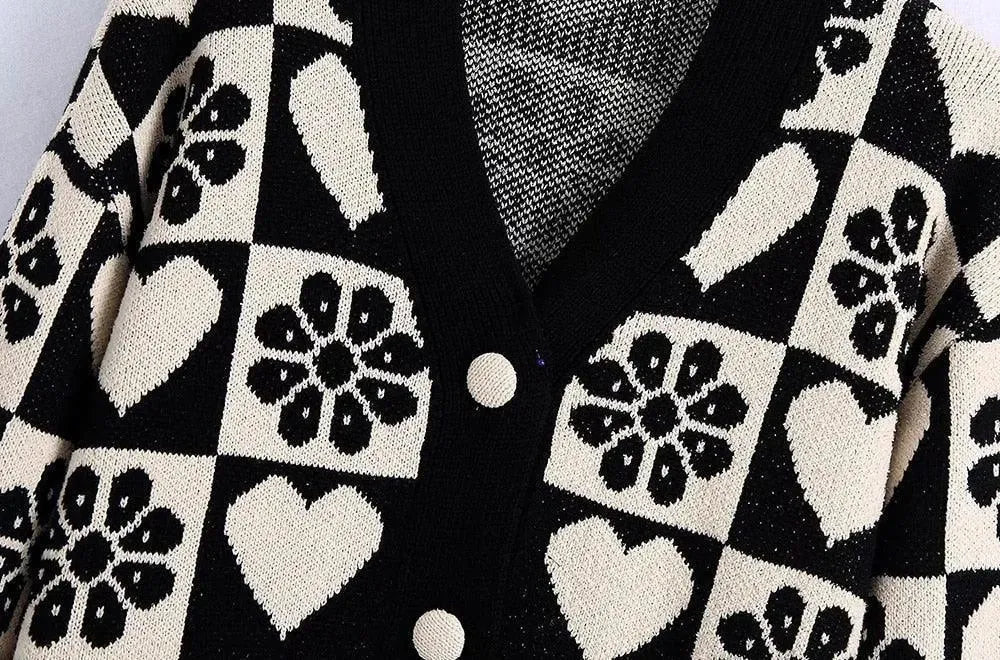 Drune | Lockere Strickjacken Pullover für Frauen