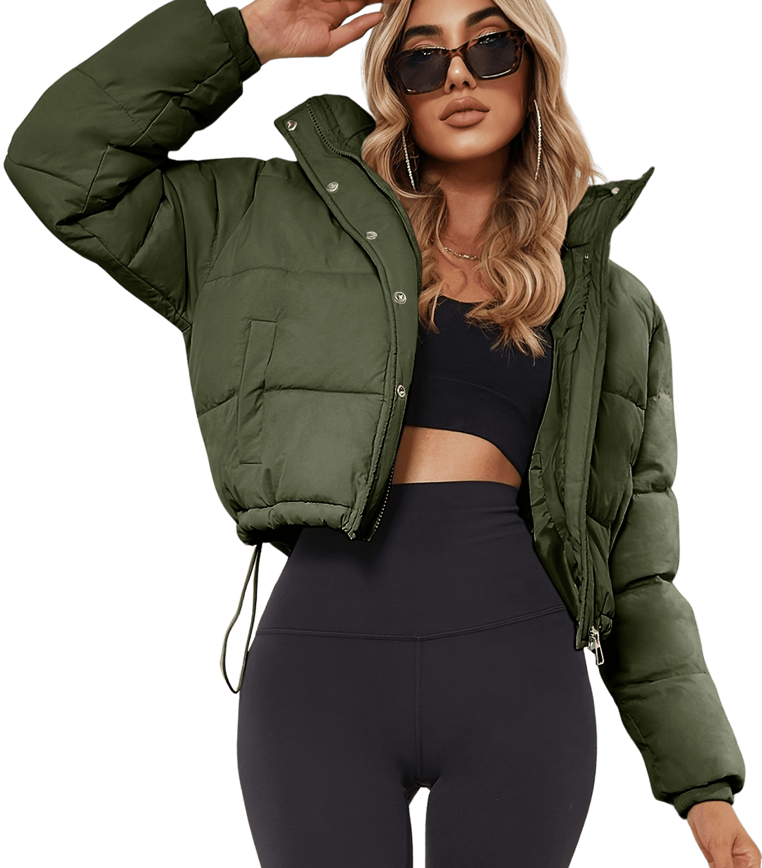 Drune | Gekürzte Puffer Winterjacke für Damen