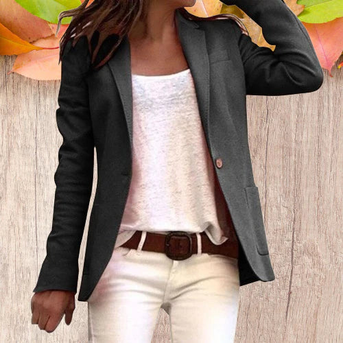 Drune | Revers Knopf schlanke lange Ärmel Damen Blazer