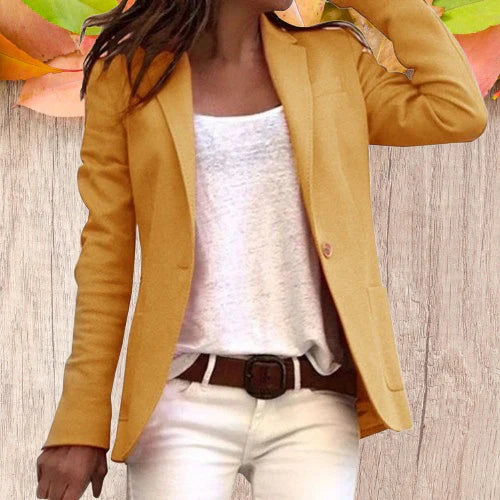 Drune | Revers Knopf schlanke lange Ärmel Damen Blazer