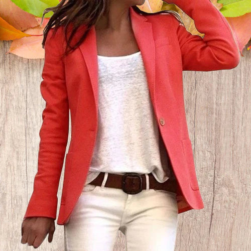 Drune | Revers Knopf schlanke lange Ärmel Damen Blazer