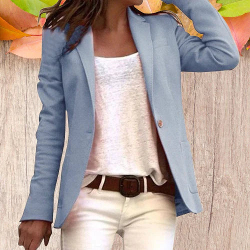 Drune | Revers Knopf schlanke lange Ärmel Damen Blazer