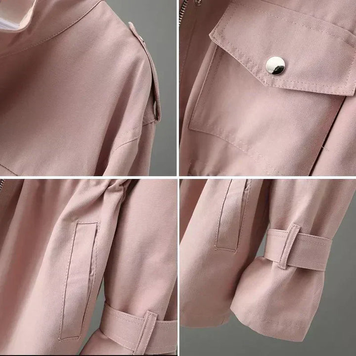 Drune | Figurbetonter langer Trenchcoat für Frauen