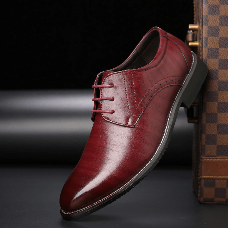 Drune | Stilvolle Herren Schuhe Schnürschuhe Mit Brogue Details