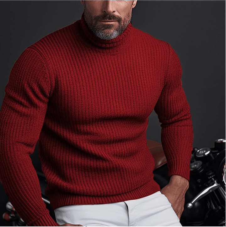 Drune | Stilvolle Rollkragenpullover Herren Sweatshirt Jumper