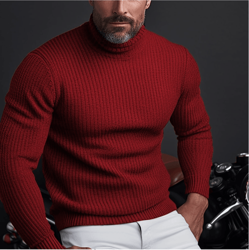 Drune | Stilvolle Rollkragenpullover Herren Sweatshirt Jumper