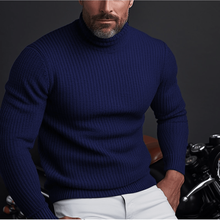 Drune | Stilvolle Rollkragenpullover Herren Sweatshirt Jumper