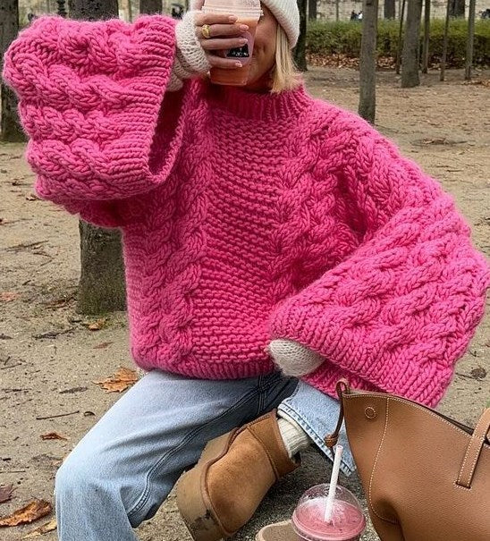 Drune | Chunky cable knit sweater