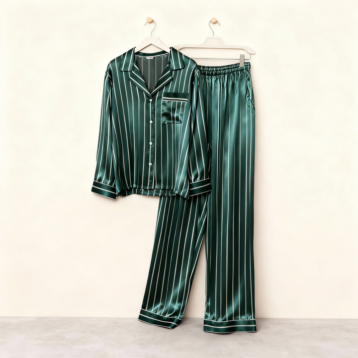 Drune | Elegantes Satin-Pyjama-Set für Paare