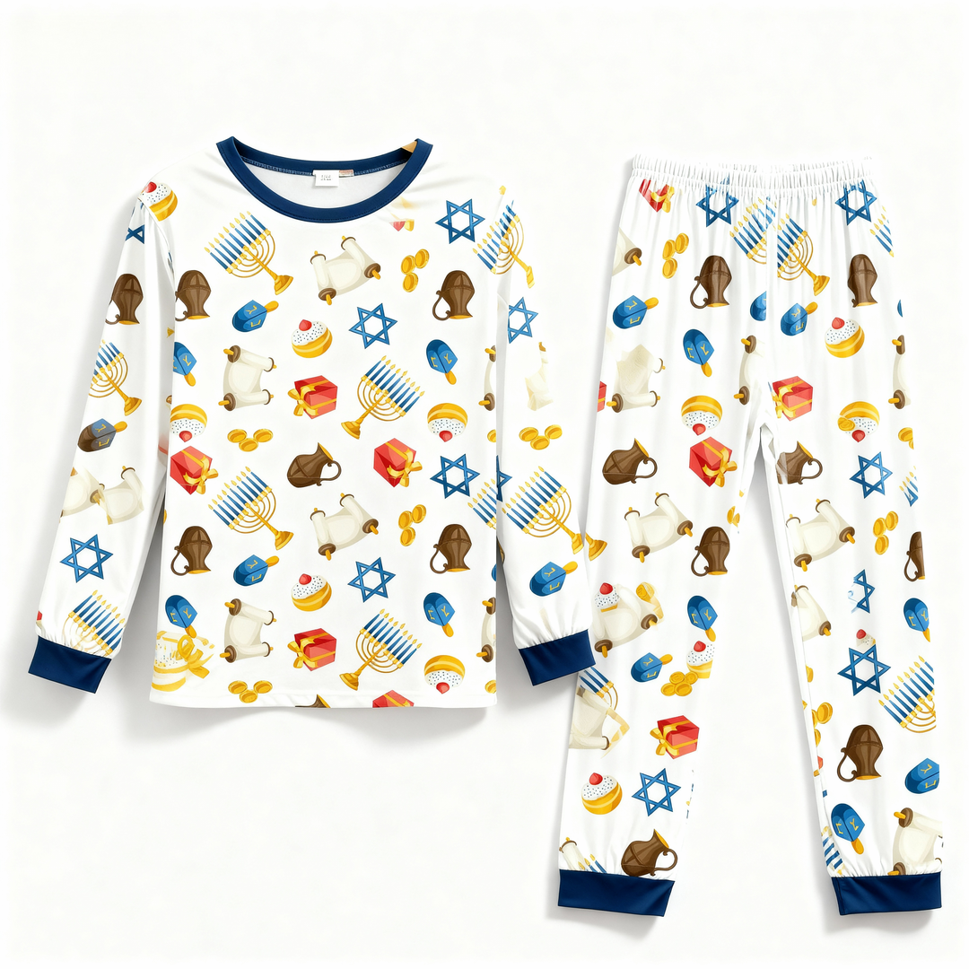 Drune | Familie Langarm Hanukkah Pyjama Set