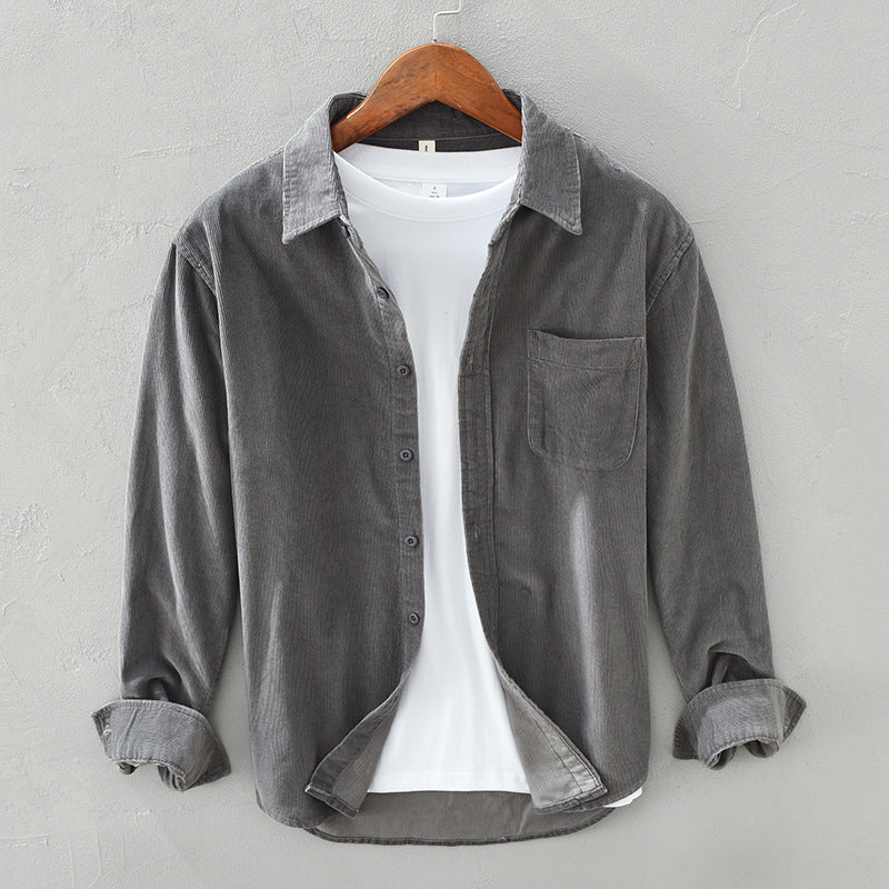 Drune | Retro Herren Cordhemd Elegant, Vielseitig & Bequem