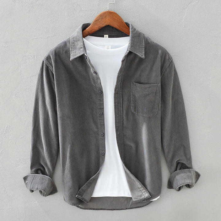 Drune | Retro Herren Cordhemd Elegant, Vielseitig & Bequem