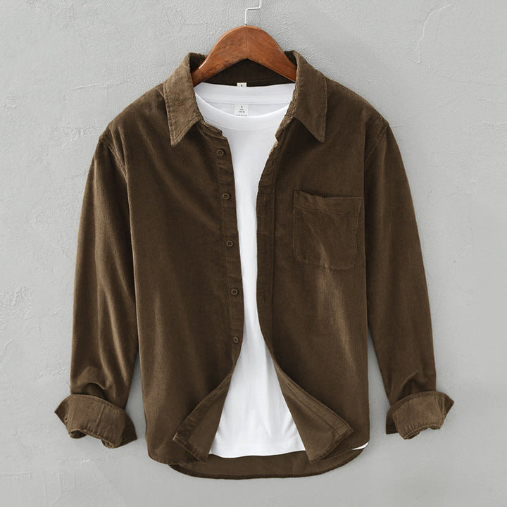 Drune | Retro Herren Cordhemd Elegant, Vielseitig & Bequem