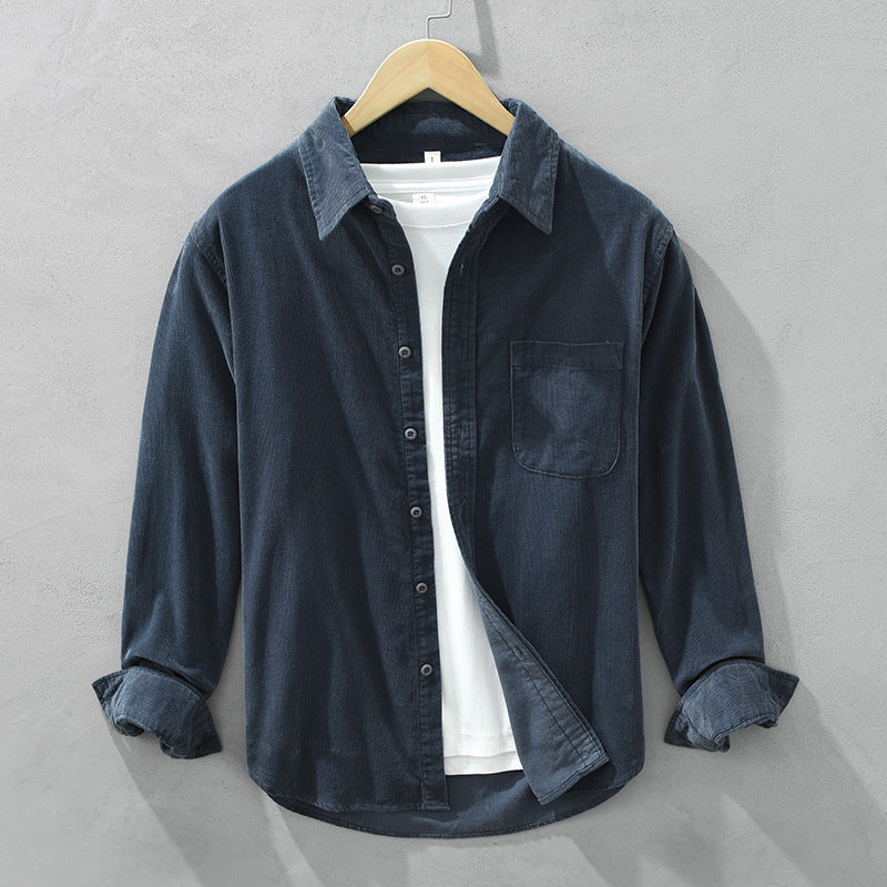 Drune | Retro Herren Cordhemd Elegant, Vielseitig & Bequem