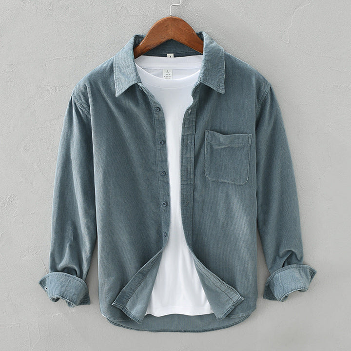 Drune | Retro Herren Cordhemd Elegant, Vielseitig & Bequem