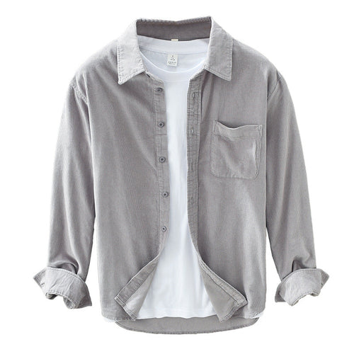 Drune | Retro Herren Cordhemd Elegant, Vielseitig & Bequem