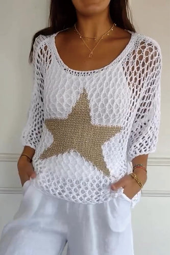 Drune | Stilvolles Stricktop mit Sternenmuster