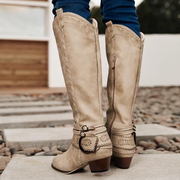 Drune | Vintage Hohe Winterreiterstiefel