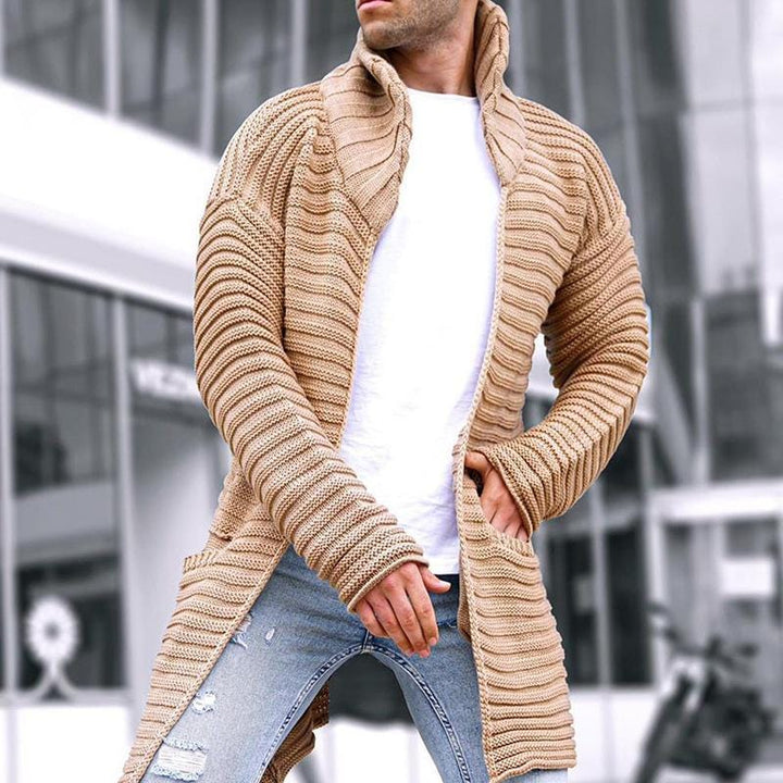 Drune | Strickjacke mit Stehkragen