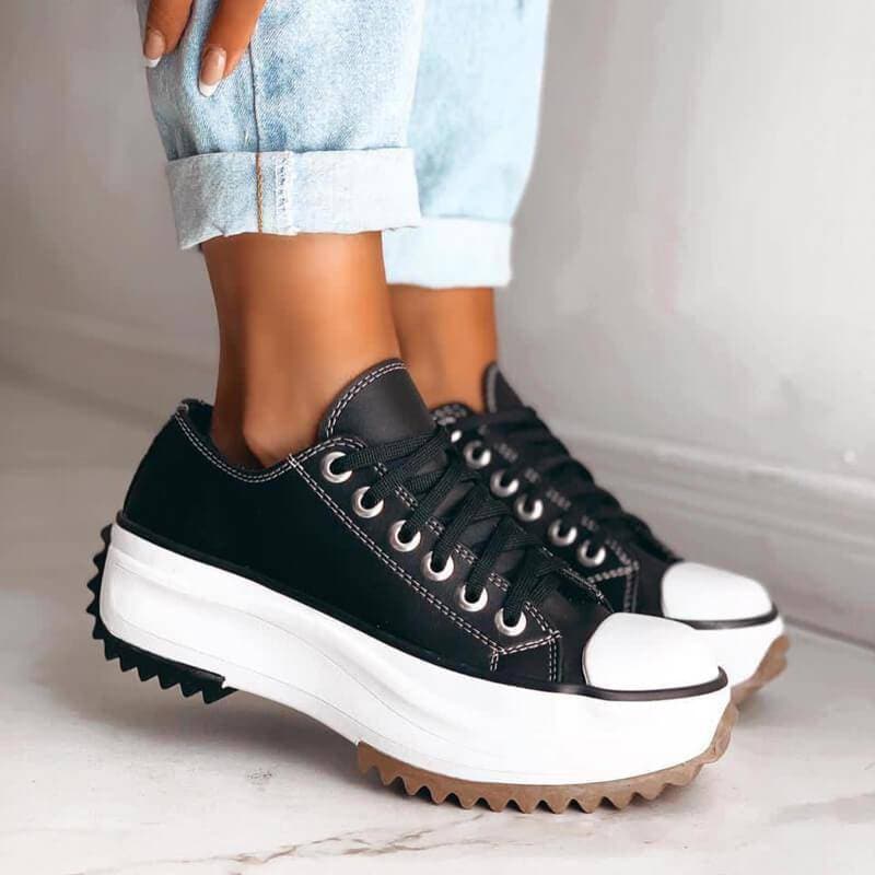 Bequeme Plateau-Sneaker für Frauen