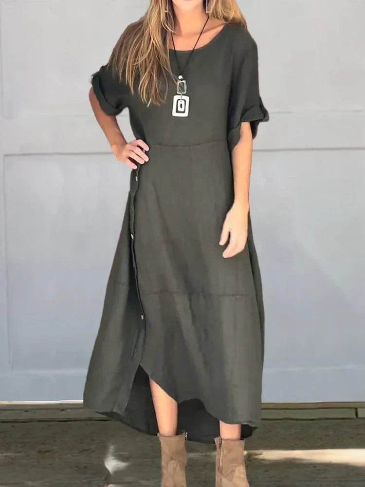 Drune | Leinen Baumwolle Kleid
