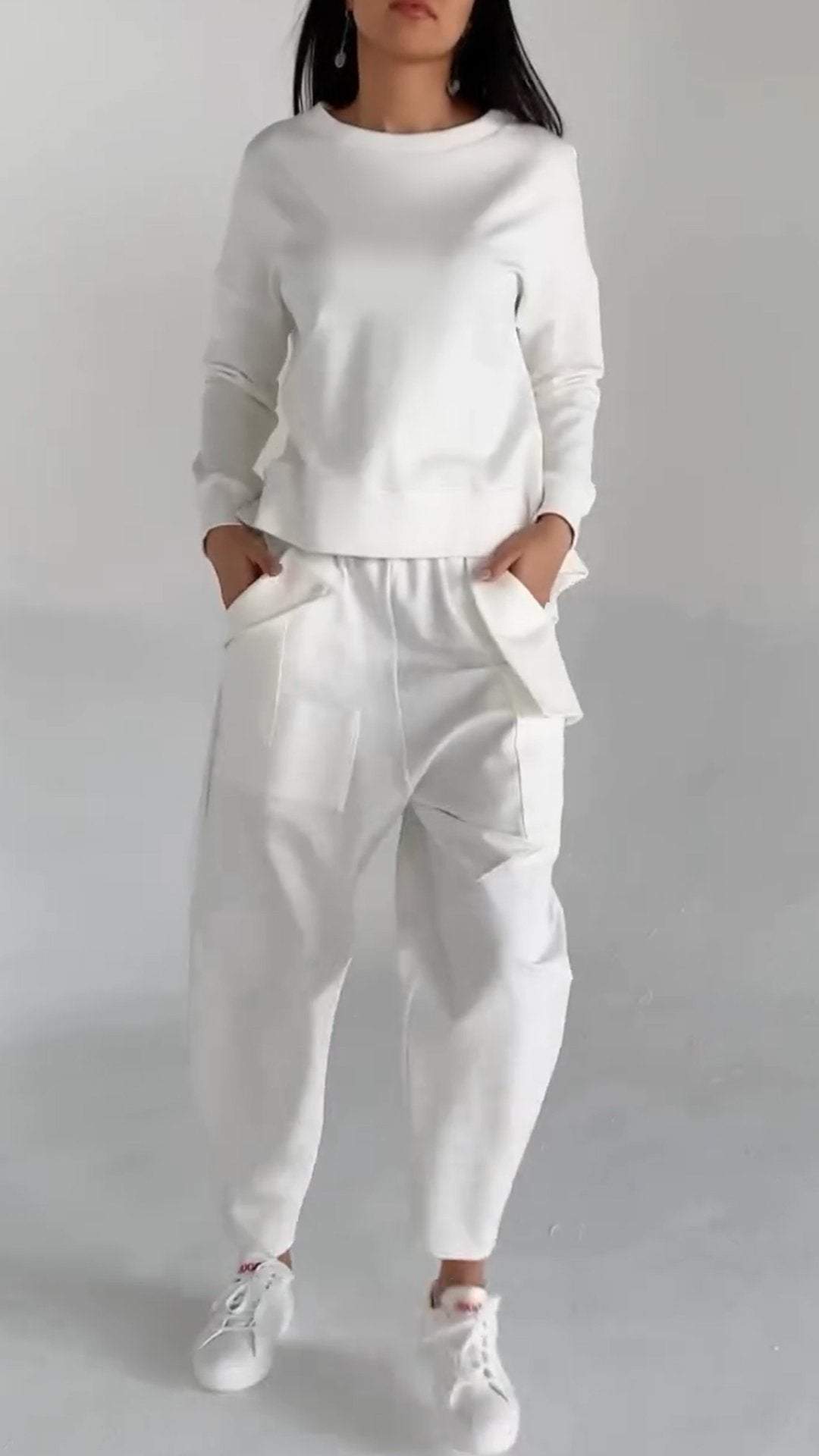 Drune | Funktionales Damensatz mit Leichtem Pullover Look