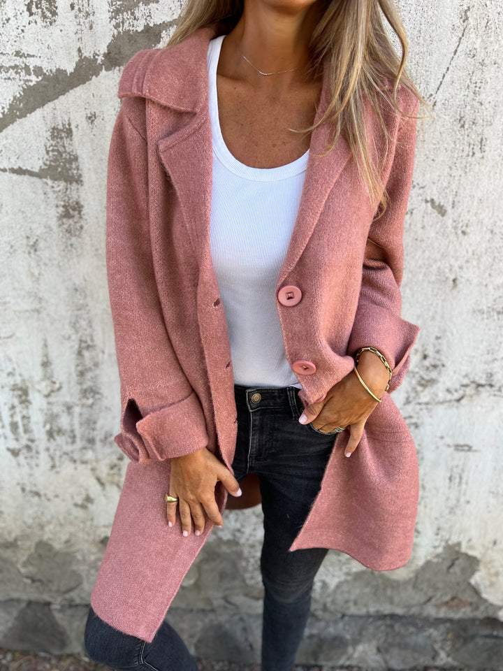 Drune | Langer Eleganter Casual-Mantel mit Praktischen Taschen