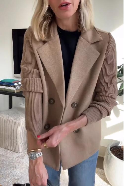 Drune | Eleganter Blazer mit Strickärmeln
