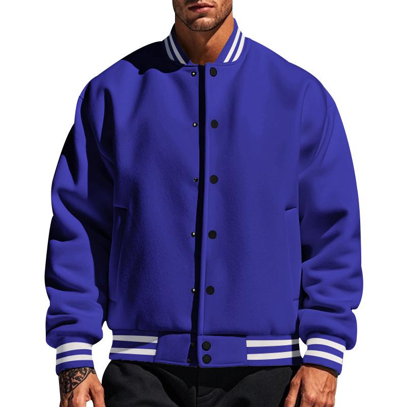 Drune | Lässige Baseballjacke Mit Stehkragen Für Männer