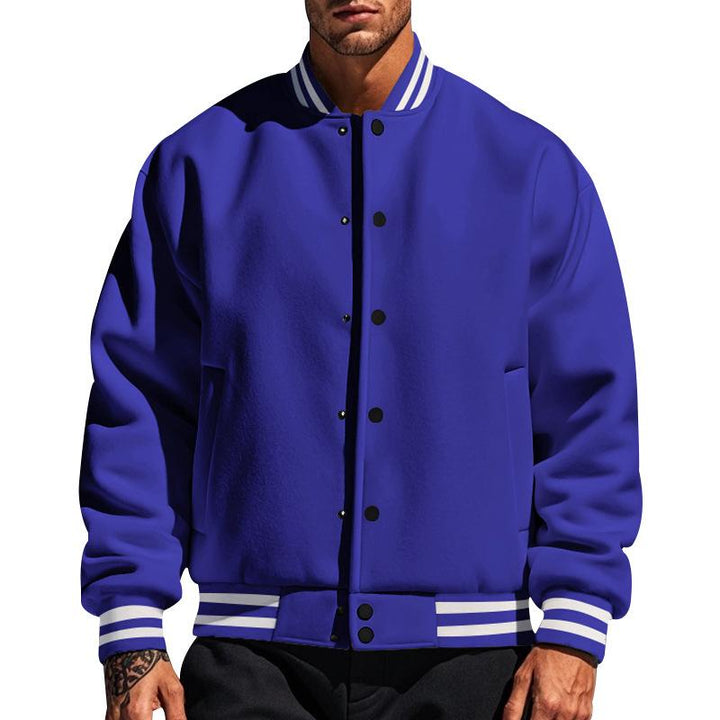 Drune | Lässige Baseballjacke Mit Stehkragen Für Männer