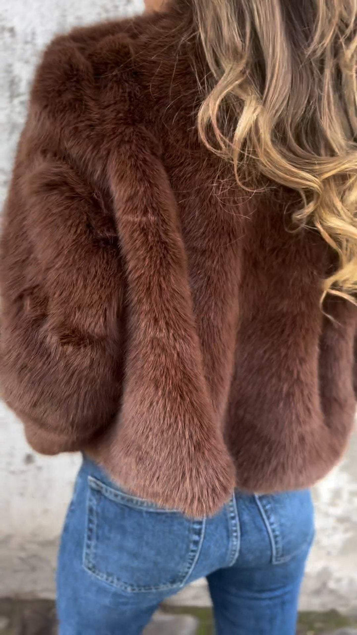 Drune | Elegante Kunstpelzjacke
