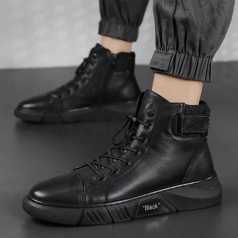 Drune | Robuste Schwarze Herrenschuhe