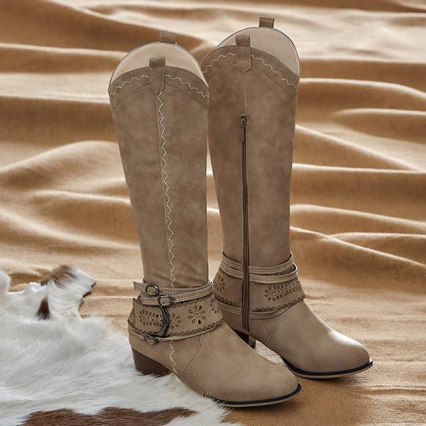 Drune | Vintage Hohe Winterreiterstiefel