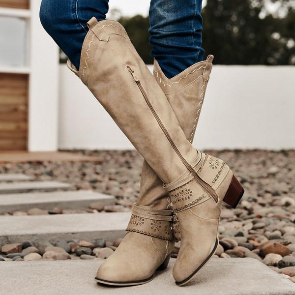Drune | Vintage Hohe Winterreiterstiefel