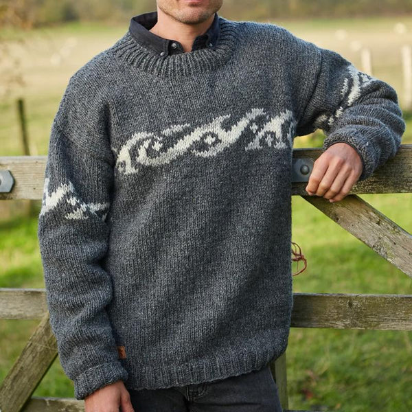 Drune | RUNDHALS - STRICKPULLOVER - JACQUARD