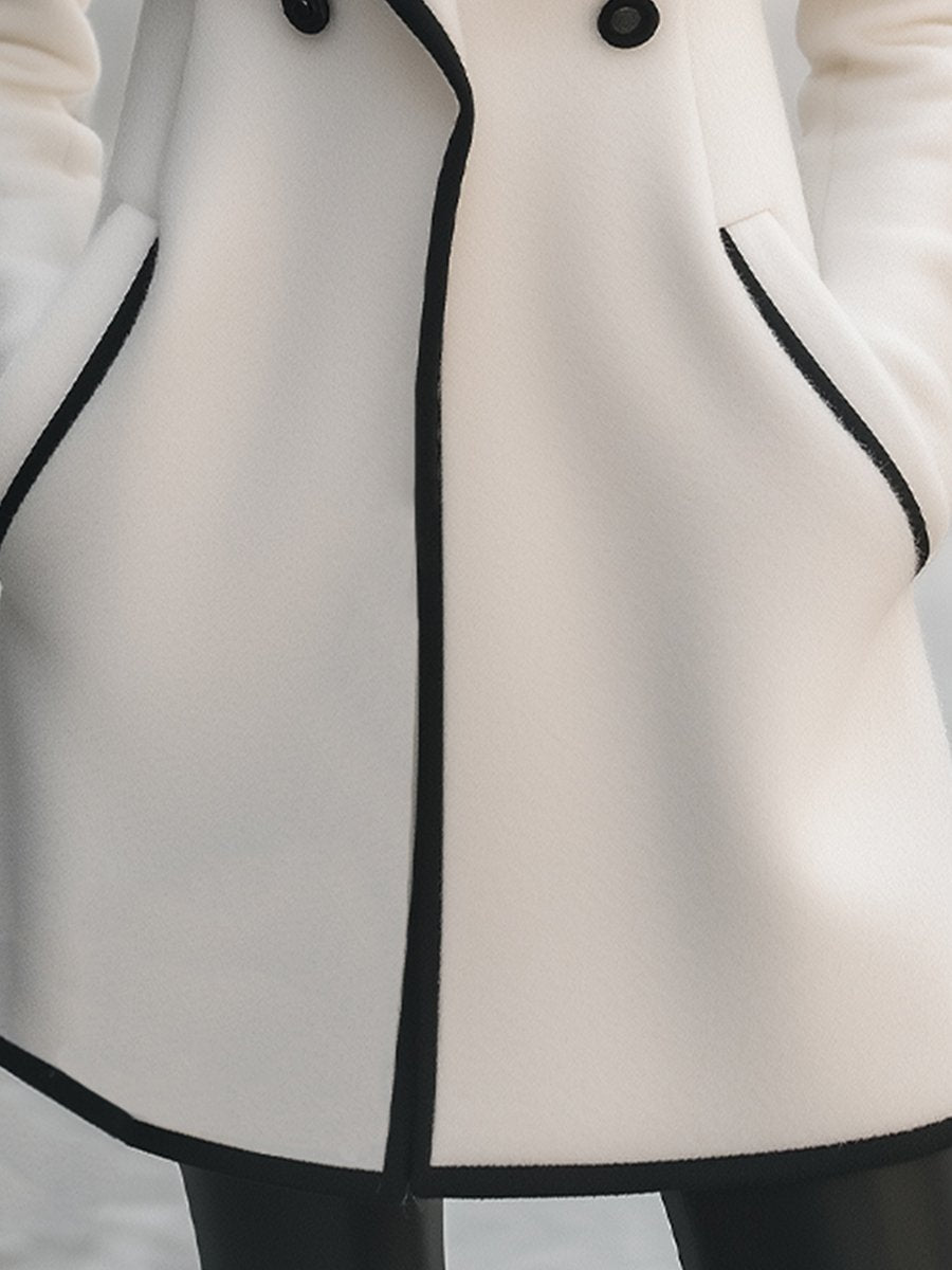 Drune | Duster - elegante Damenjacke mit schwarzen Akzenten