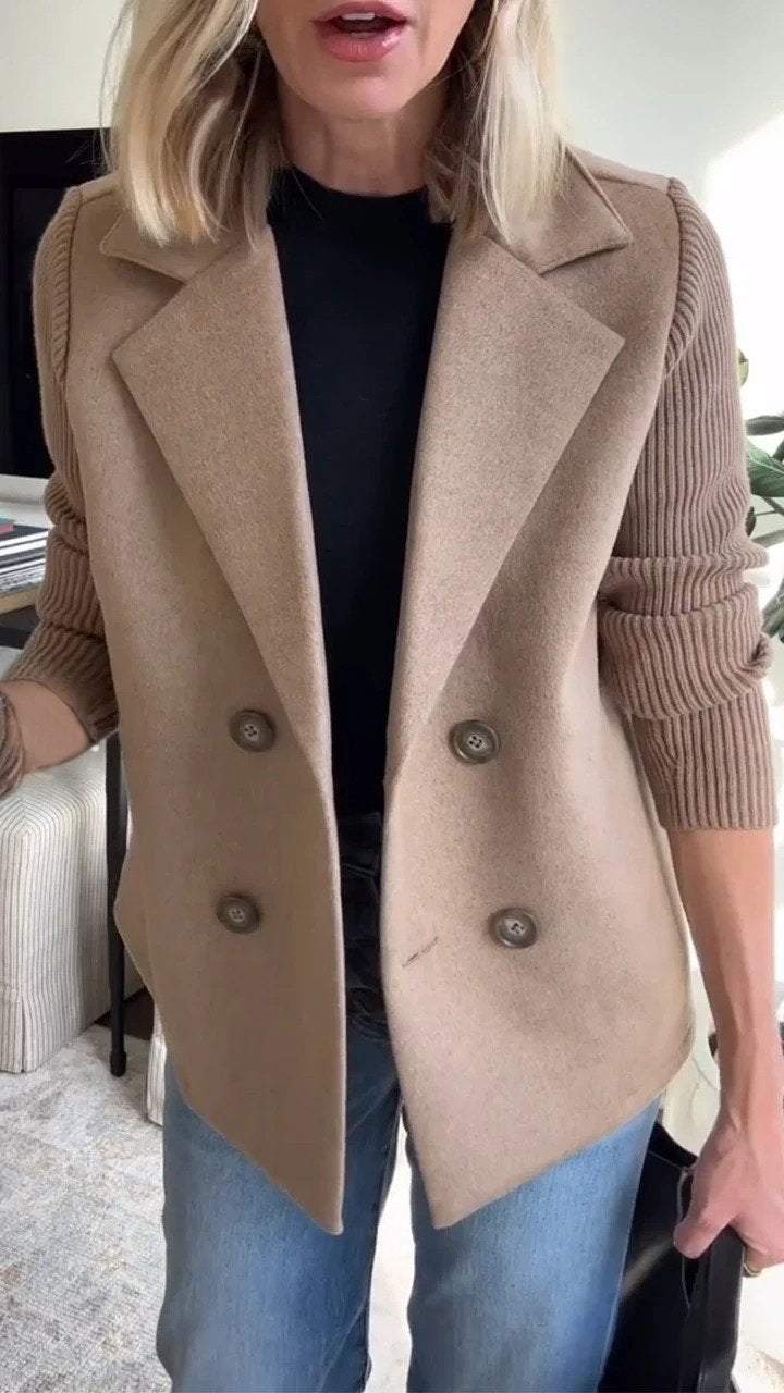 Drune | Eleganter Blazer mit Strickärmeln