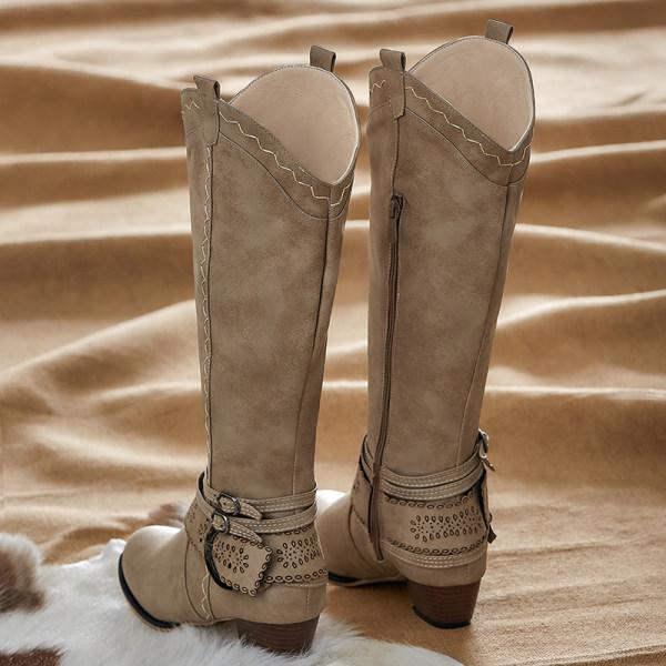 Drune | Vintage Hohe Winterreiterstiefel