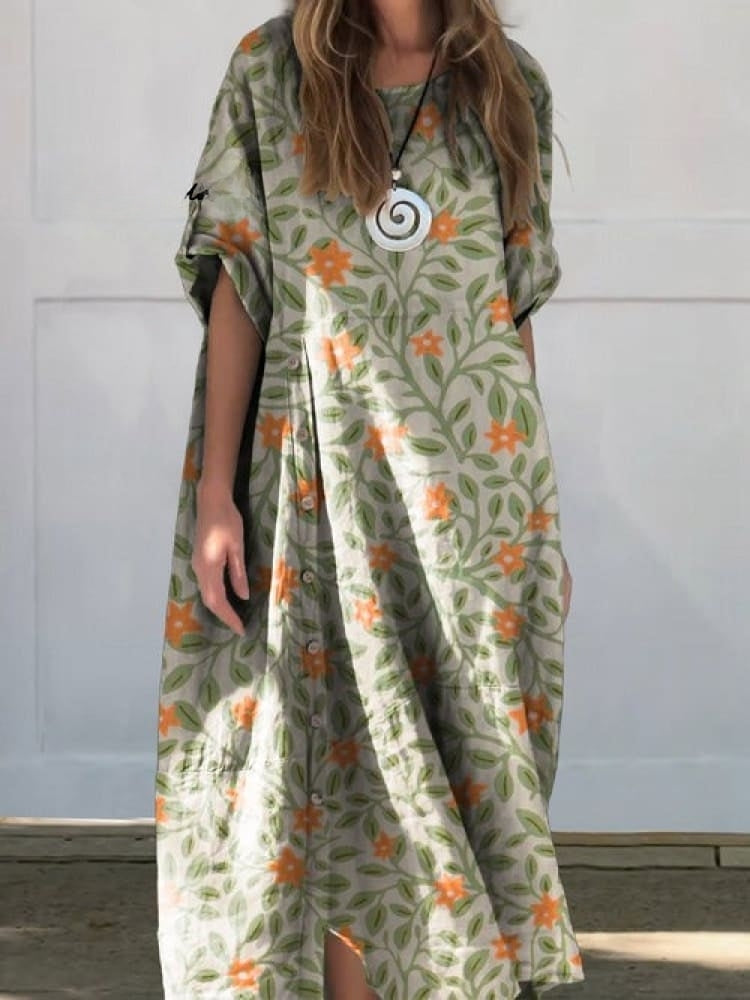 Drune | Leinen Baumwolle Kleid