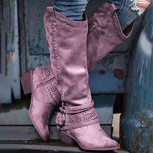Drune | Vintage Hohe Winterreiterstiefel