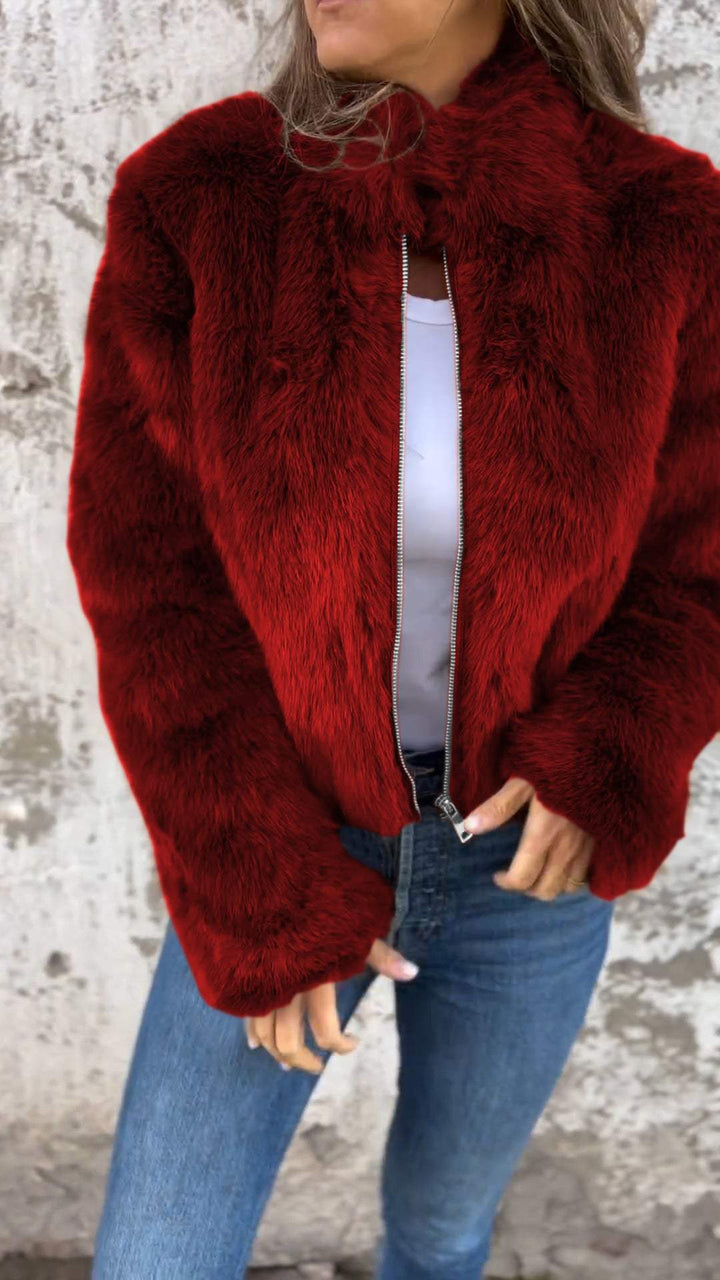 Drune | Elegante Kunstpelzjacke