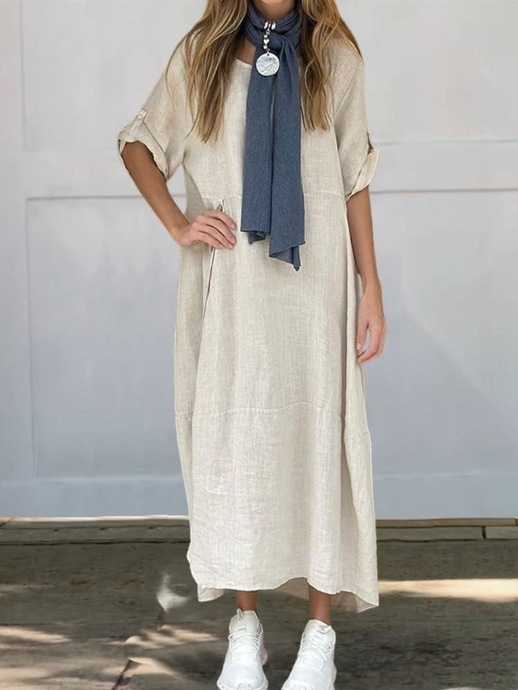 Drune | Leinen Baumwolle Kleid