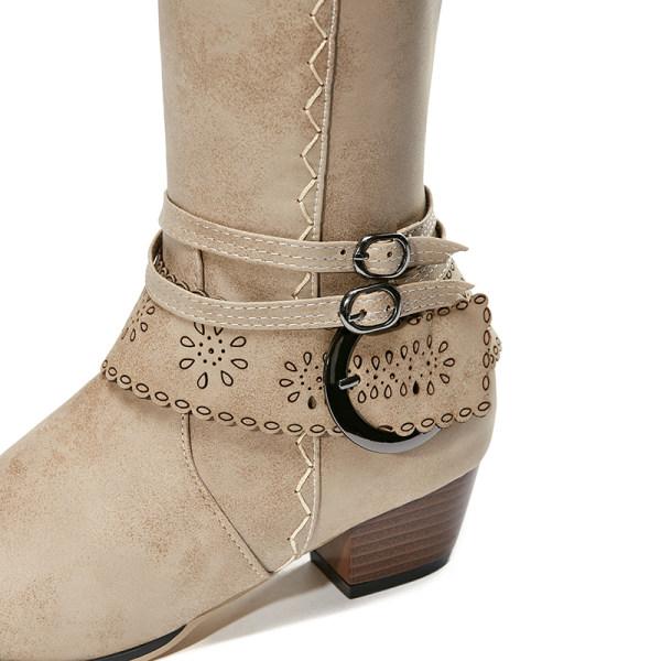Drune | Vintage Hohe Winterreiterstiefel