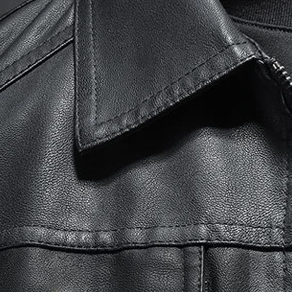 Drune | Lederjacke mit Kragen für Herren